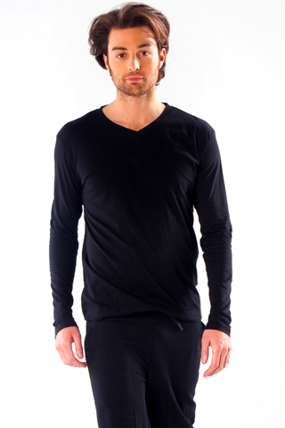 Organic cotton long-sleeved t-shirt for men