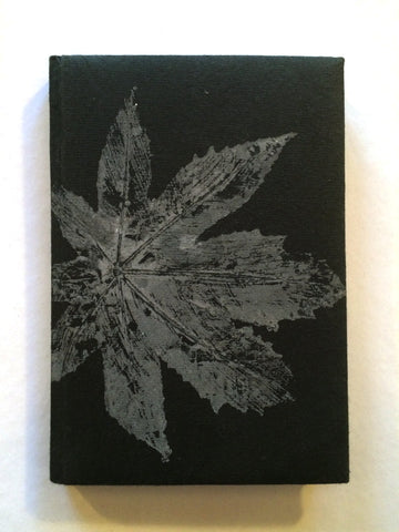 Leaf print journal with recycled cotton pages - Upland Road