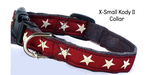 Hemp Decorative Extra Small Collar Kody II Red by Earthdog